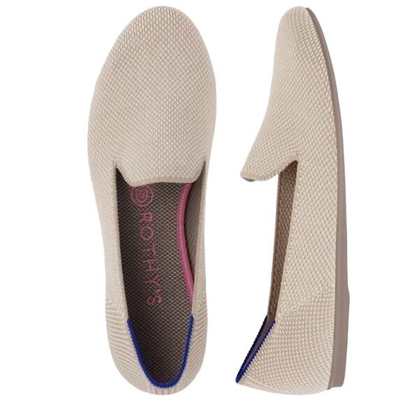 Rothy’s The Loafer Linen Double Stitch Women’s Size 8.5 - Picture 1 of 11